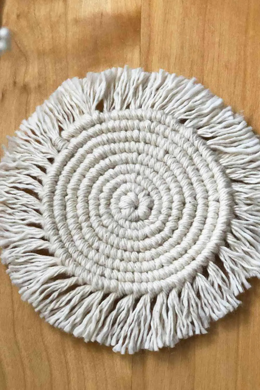 Macrame Round Cup Mat