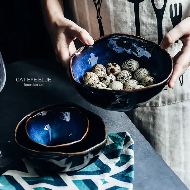 Creative Irregular Ceramic Deep Bowl